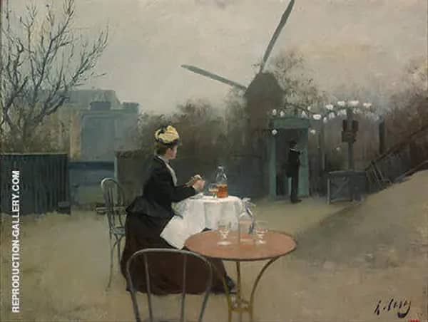 Plein Air c1890 by Ramon Casas | Oil Painting Reproduction