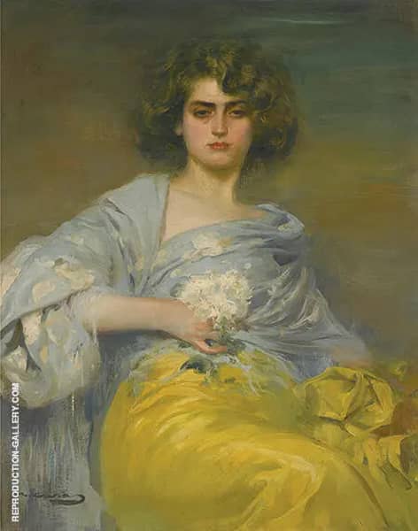 Spanish Julia c1970 by Ramon Casas | Oil Painting Reproduction
