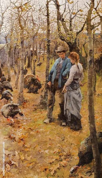 At the Edge of the Woods 1882 | Oil Painting Reproduction
