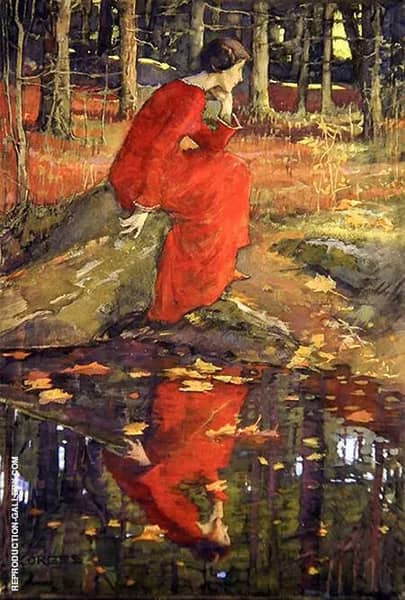 The Leaf c1897 by Elizabeth Forbes | Oil Painting Reproduction