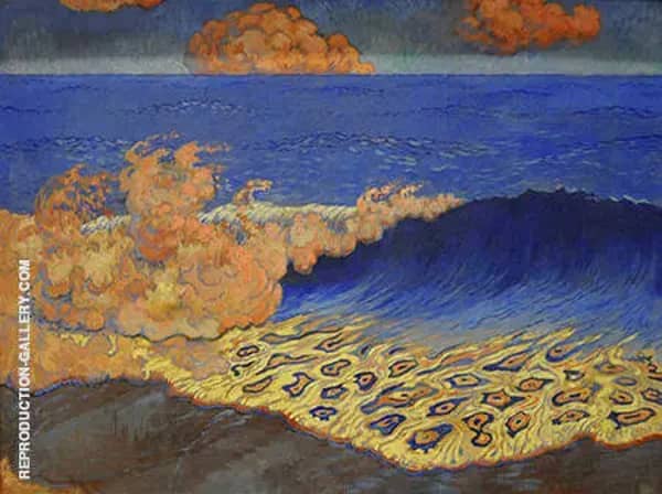 Marine Bleue c1893 by Georges Lacombe | Oil Painting Reproduction
