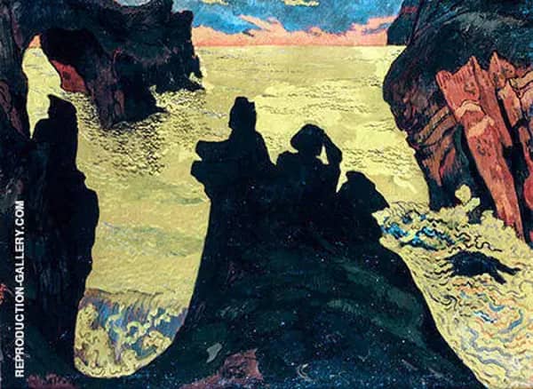 La Mer Jaune Camaret c1892 by Georges Lacombe | Oil Painting Reproduction