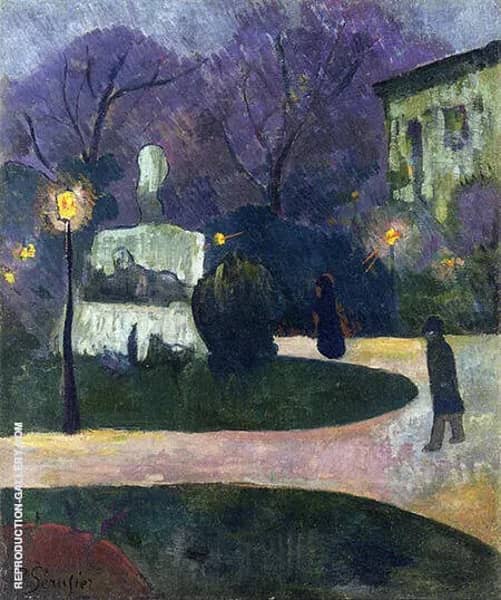 Square with Street Lamp 1891 by Paul Serusier | Oil Painting Reproduction