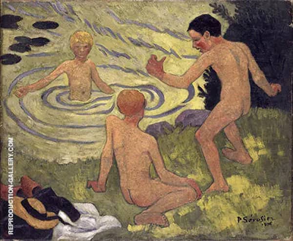 Boys on a Riverbank 1906 by Paul Serusier | Oil Painting Reproduction