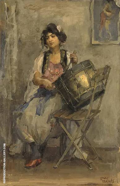 The Drummer c1890-1910 by Isaac Israels | Oil Painting Reproduction
