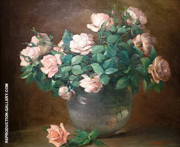 Roses c1882 by Charles E Porter | Oil Painting Reproduction