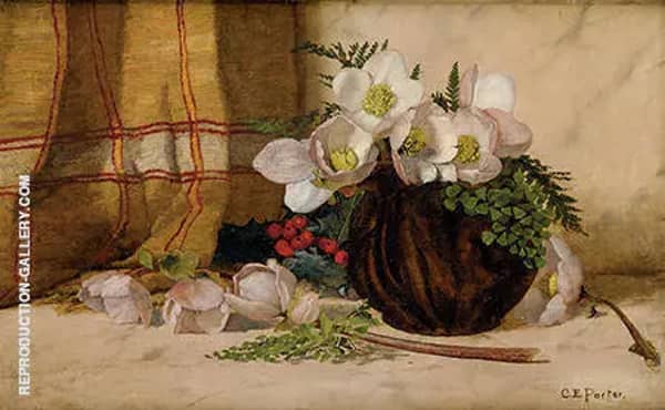 Still Life with Roses by Charles E Porter | Oil Painting Reproduction