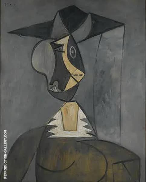 Woman in Gray 1942 by Pablo Picasso | Oil Painting Reproduction