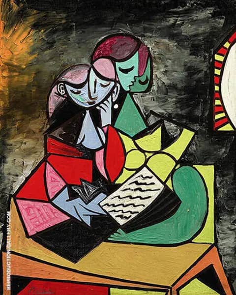 Two Figures Reading 1934 by Pablo Picasso | Oil Painting Reproduction