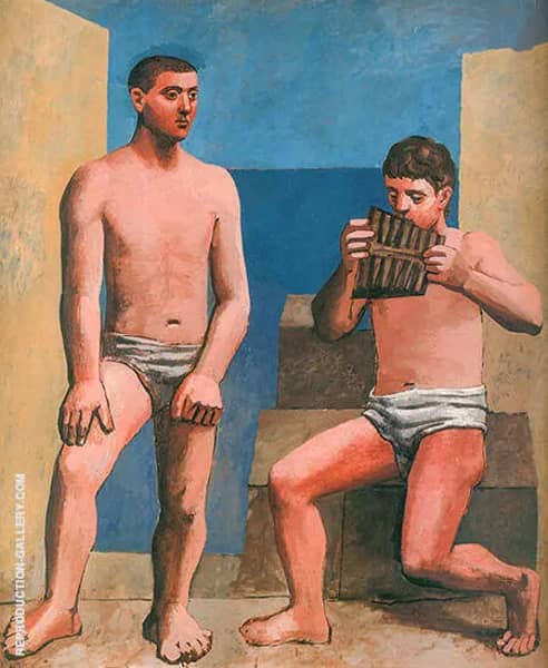 The Pipes of Pan 1923 by Pablo Picasso | Oil Painting Reproduction
