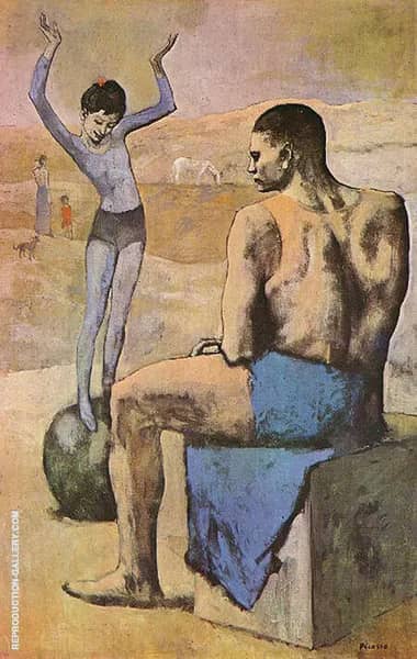 Acrobat with Ball 1905 by Pablo Picasso | Oil Painting Reproduction