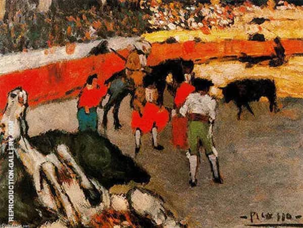 Bullfighting Scene Corrida 1901 | Oil Painting Reproduction