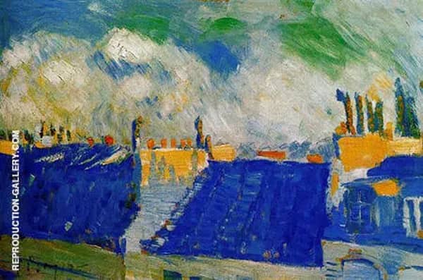 The Blue Roofs 1901 by Pablo Picasso | Oil Painting Reproduction