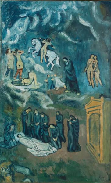 Evocation The Burial of Casagemas 1901 | Oil Painting Reproduction