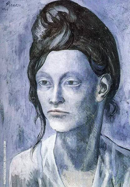 Woman with Her Hair Up 1904 by Pablo Picasso | Oil Painting Reproduction