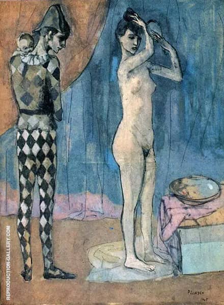 The Harlequins Family 1905 by Pablo Picasso | Oil Painting Reproduction