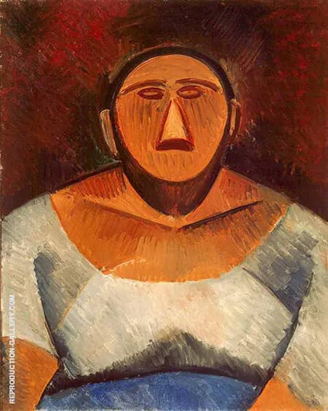 Peasant Woman 1908 by Pablo Picasso | Oil Painting Reproduction