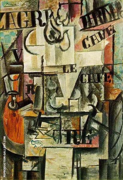 Bowl of Fruit 1912 by Pablo Picasso | Oil Painting Reproduction