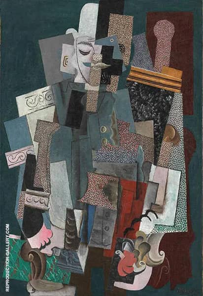 Man with a Pipe 1915 by Pablo Picasso | Oil Painting Reproduction