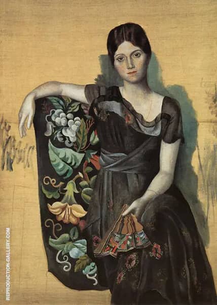 Portrait of Olga in an Armchair 1917 | Oil Painting Reproduction