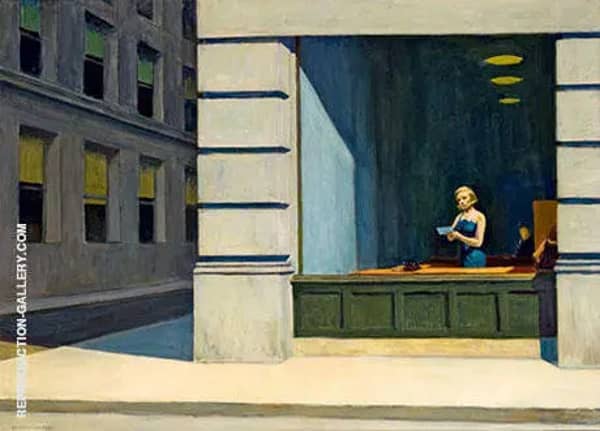New York Office by Edward Hopper | Oil Painting Reproduction