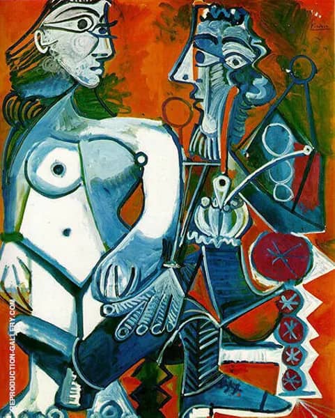 Nude and Smoker 1968 by Pablo Picasso | Oil Painting Reproduction