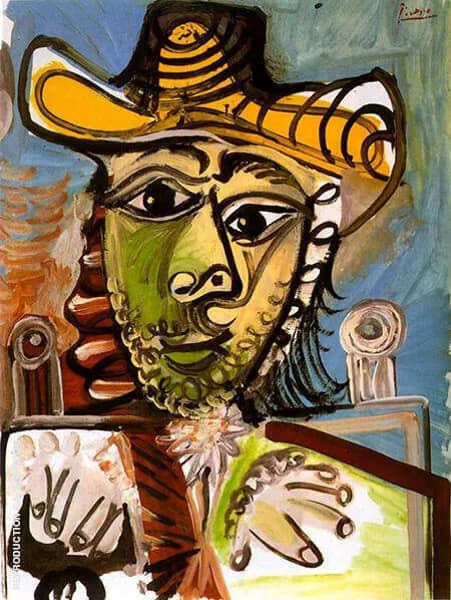 Man in an Armchair 1965 by Pablo Picasso | Oil Painting Reproduction