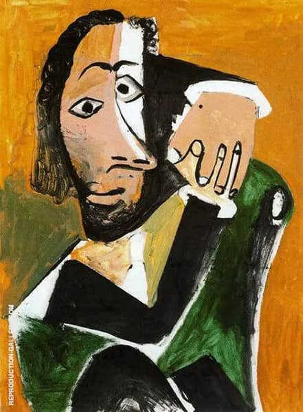 Seated Man 1971 by Pablo Picasso | Oil Painting Reproduction