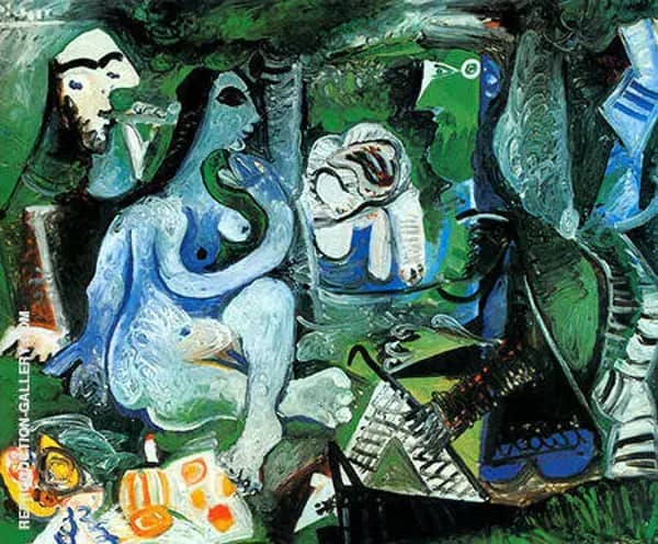 Le Dejeuner sur l'Herbe 1961 by Pablo Picasso | Oil Painting