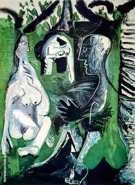 Le Dejeuner sur l'herbe 570 1961 | Oil Painting Reproduction