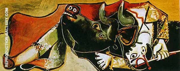 Bullfight Scene 1955 by Pablo Picasso | Oil Painting Reproduction
