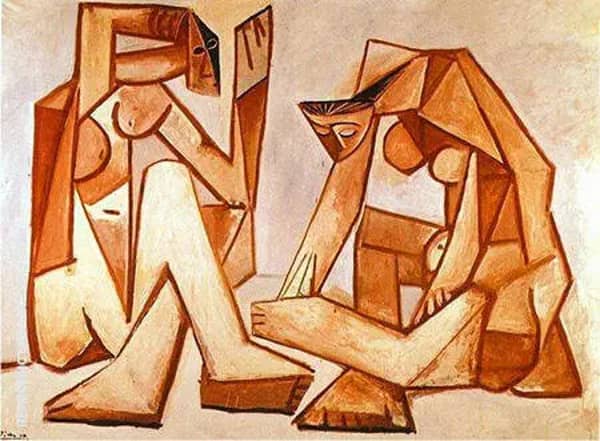 Two Women on the Beach 1956 by Pablo Picasso | Oil Painting Reproduction
