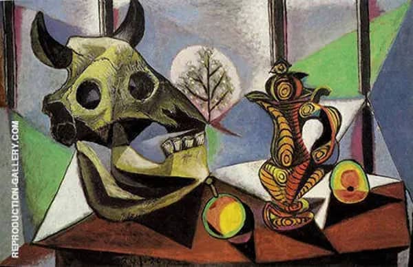 Still Life with Bulls Head 1939 | Oil Painting Reproduction