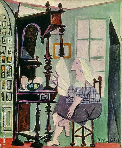 Woman at the Sideboard 1936 by Pablo Picasso | Oil Painting Reproduction