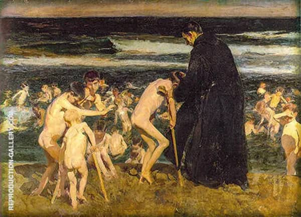 Sad Inheritance 1899 by Joaquin Sorolla | Oil Painting Reproduction