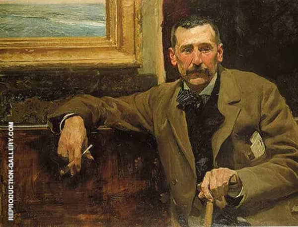 Benito Perez Galdos by Joaquin Sorolla | Oil Painting Reproduction