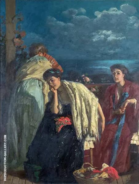 The Sonata 1909 by Rupert Bunny | Oil Painting Reproduction