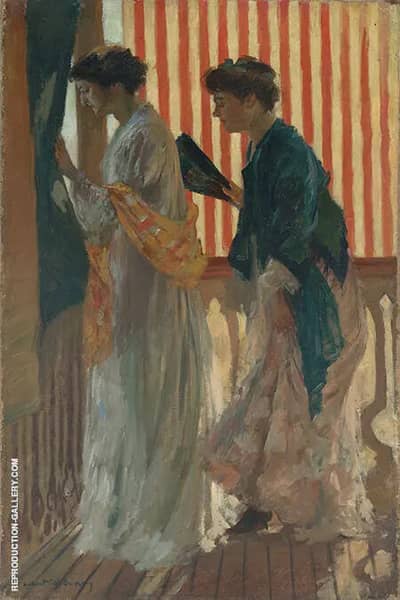 Who Comes? 1908 by Rupert Bunny | Oil Painting Reproduction