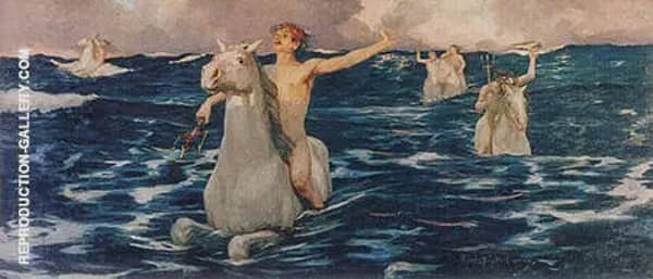 The Forerunners 1895 by Rupert Bunny | Oil Painting Reproduction