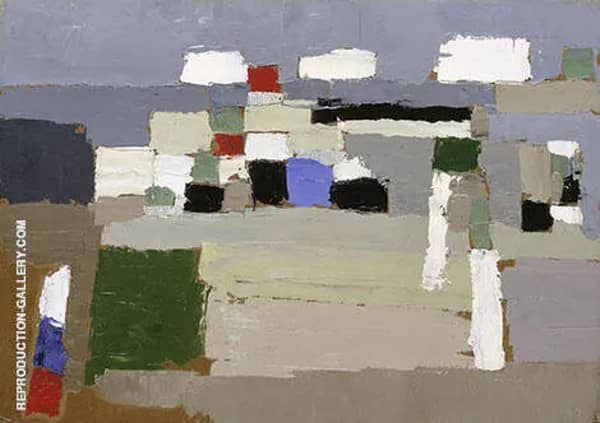 Landscape Study by Nicolas De Stael | Oil Painting Reproduction