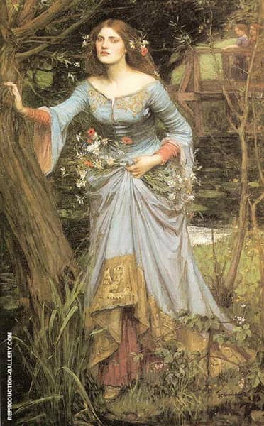 Ophelia 1910 by John William Waterhouse | Oil Painting Reproduction