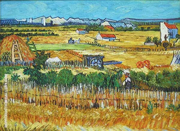 The Harvest La Crau 1888 by Vincent van Gogh | Oil Painting Reproduction