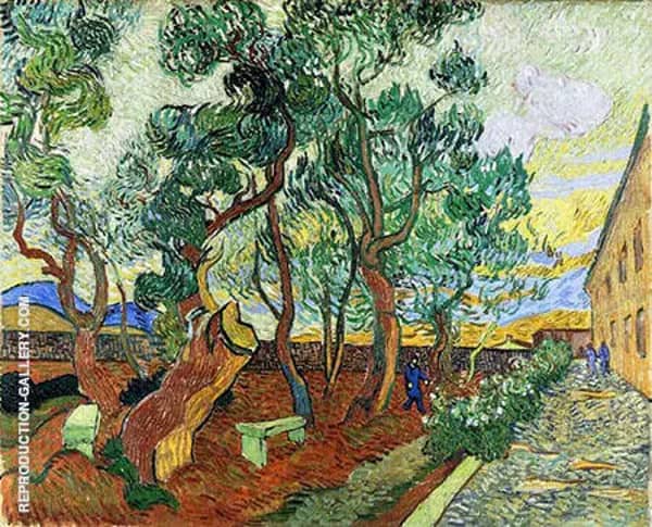 The Garden of Saint Pauls Hospital 1889 | Oil Painting Reproduction