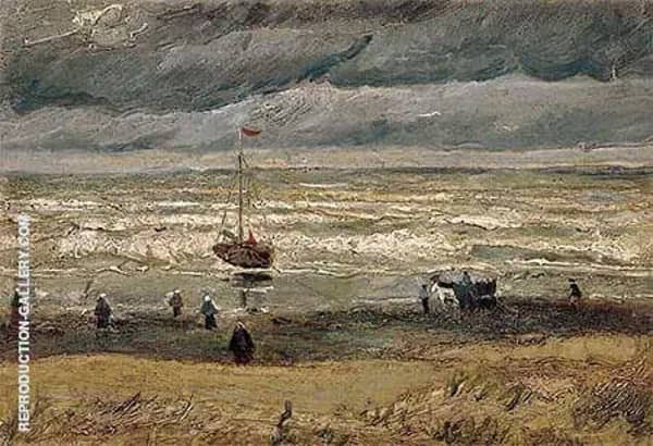 Seashore at Scheveningen by Vincent van Gogh | Oil Painting Reproduction