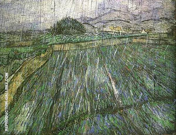 Rain 1889 by Vincent van Gogh | Oil Painting Reproduction