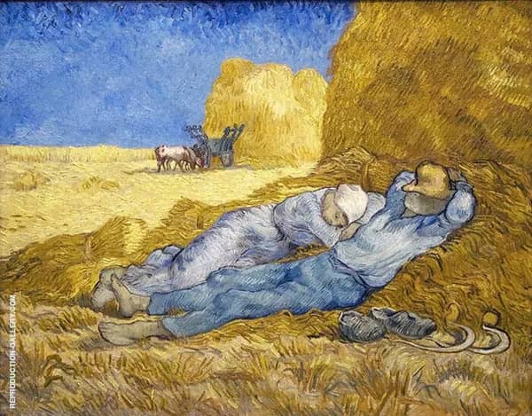 Noon Rest The Siesta 1890 by Vincent van Gogh | Oil Painting Reproduction