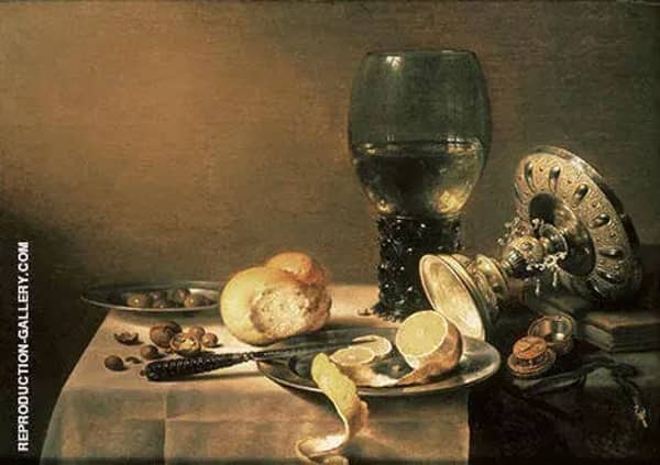 Still Life with Tazza by Pieter Claesz | Oil Painting Reproduction