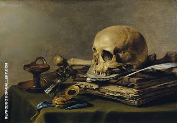 Vanitas Still Life 1630 by Pieter Claesz | Oil Painting Reproduction
