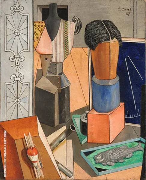 The Enchanted Chamber by Carlo Carra | Oil Painting Reproduction