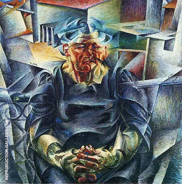 Horizontal Volumes by Umberto Boccioni | Oil Painting Reproduction